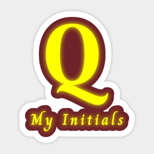 Letter Q Letter Art Sticker